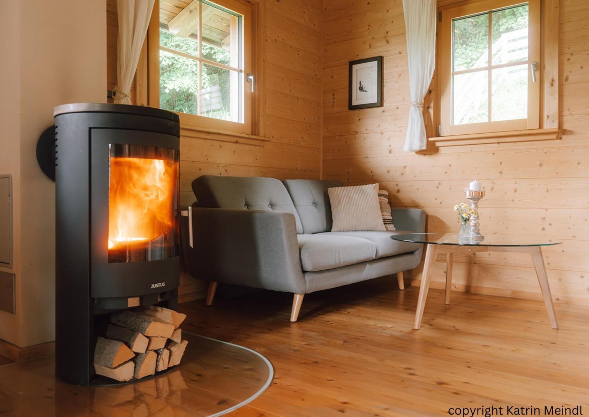 Das Paradieschen Edlitz - Stilvolles Blockhaus Mit Kamin Esterno foto